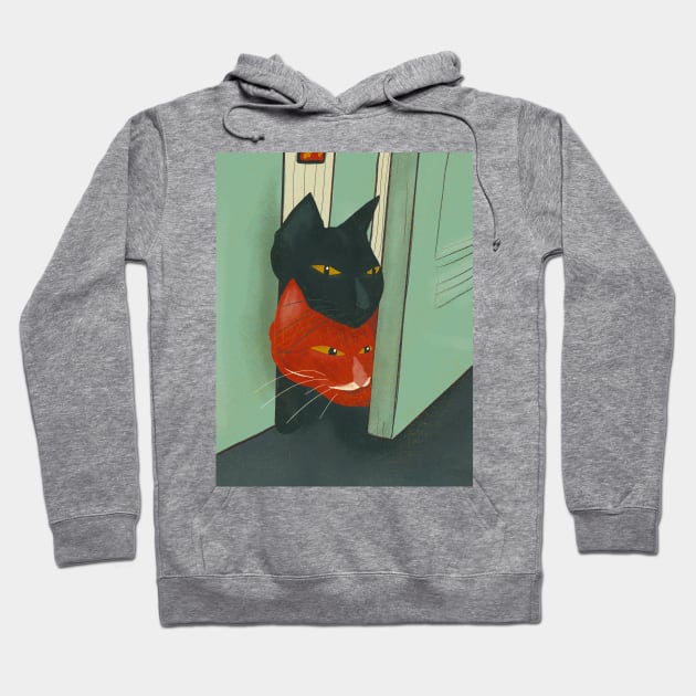 Curious cats Hoodie by Mimie20